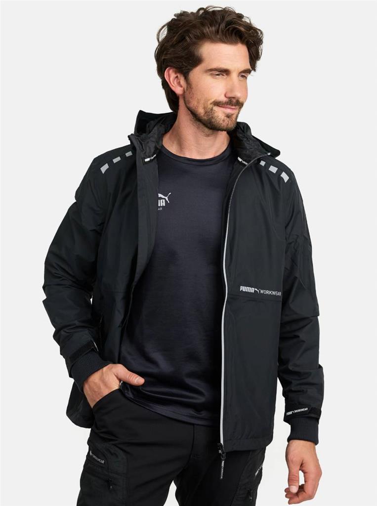 PUMA CHUBASQUERO ESSENTIALS NEGRO T-S (30-68-10E)