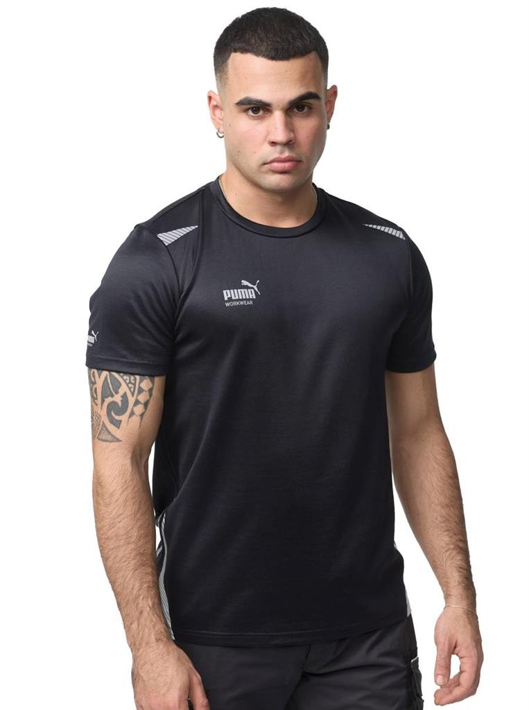 PUMA CAMISETA TERGAL M/CORTA NEGRA T-XL (30-02-12)