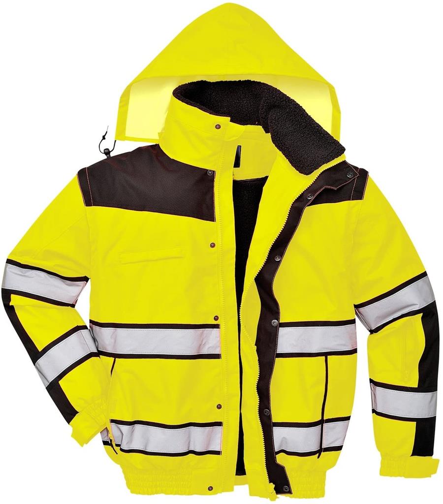 CAZADORA A.V. PORTWEST C466 AMARILLO/NEGRO T-XL