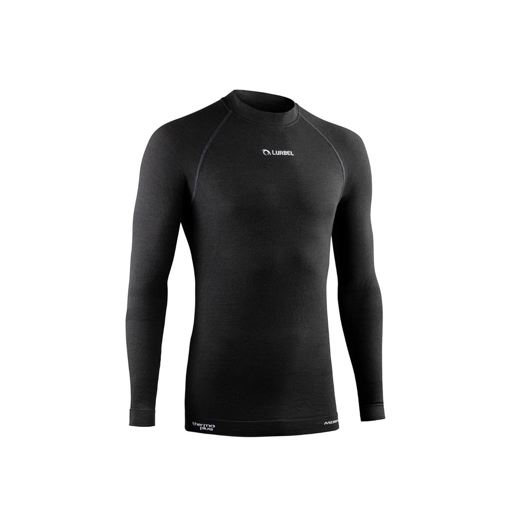 CAMISETA TERMICA MERINO M/LARGA NEGRA T-S LURBEL
