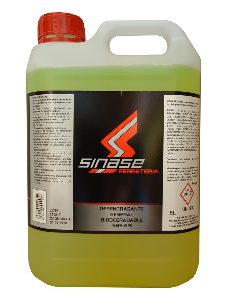 SINASE DESENGRASANTE GENERAL SNS-615 5L (1010)