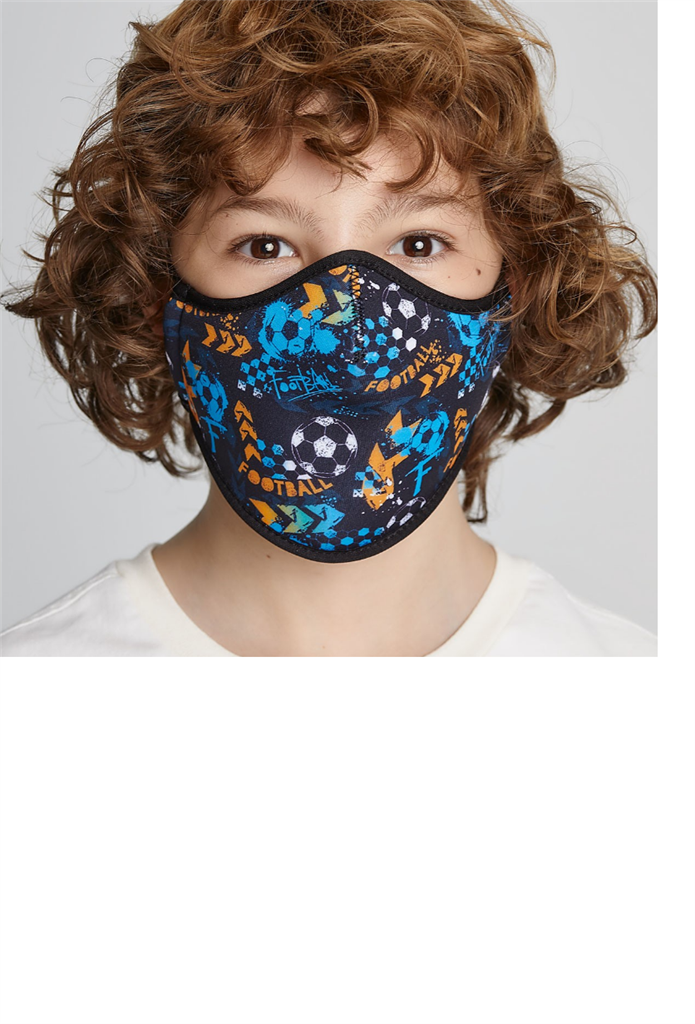 MASCARILLA LAVABLE LISA FUTBOL T-M (M1R)