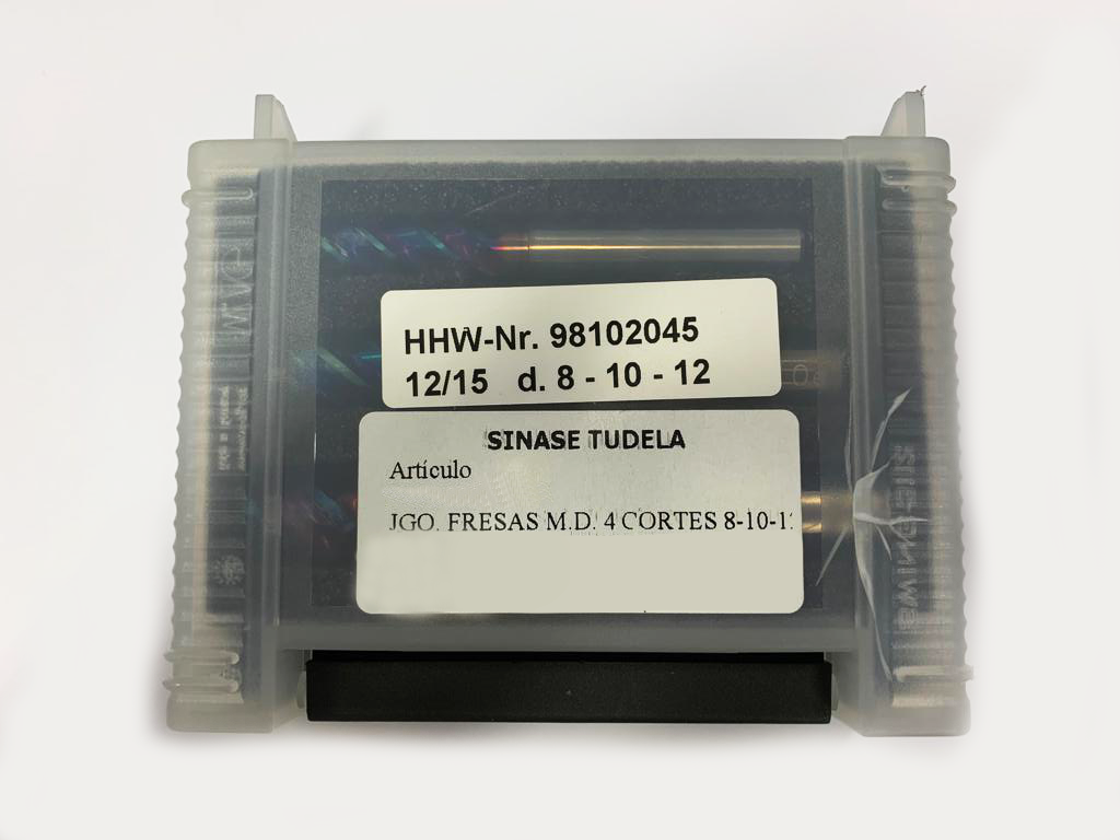 JUEGO FRESAS METAL DURO 4CORTES 8-10-12 (98102045)