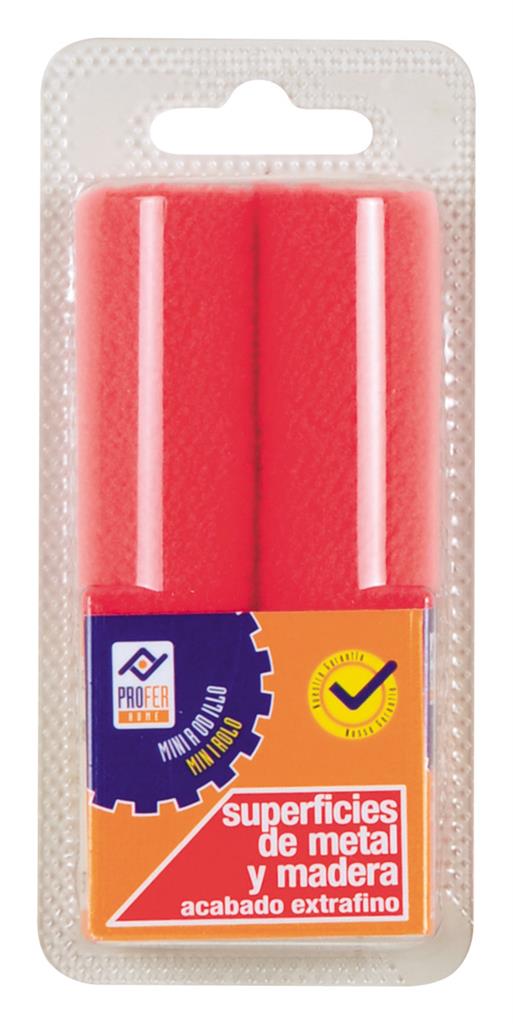 RECAMBIO MINIROD ESPUMA ROJA 11CM (PQTE 2UD)PH0730