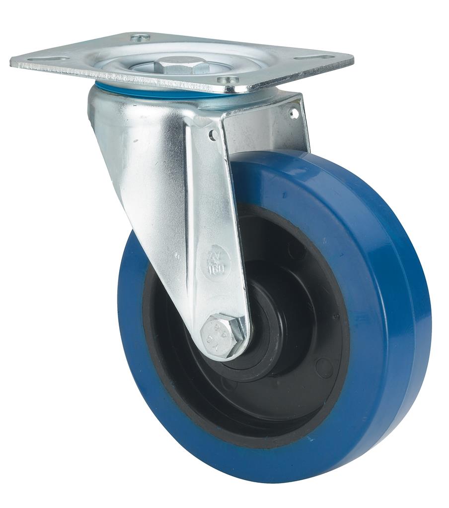 RUEDA ALEX 2-2726 Ø125MM GIRAT. 225KG GOMA AZUL