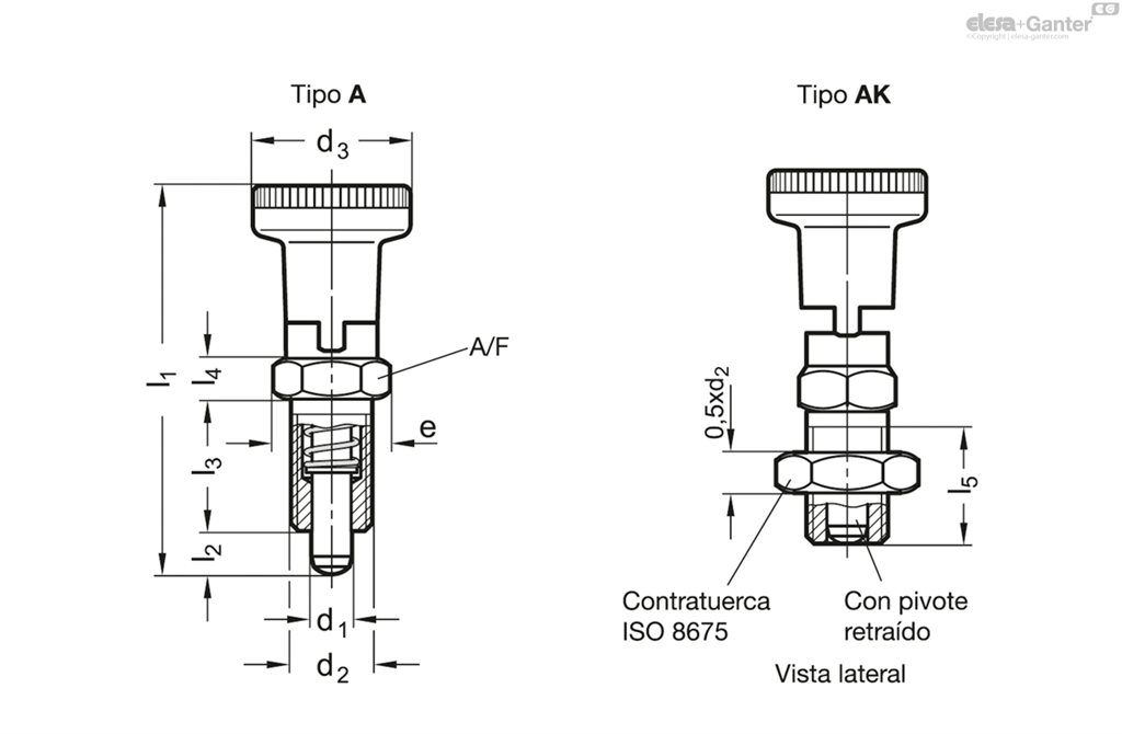 EG POSICIONADOR MUELLE M-12/150 GN 617.1-6-AK NI