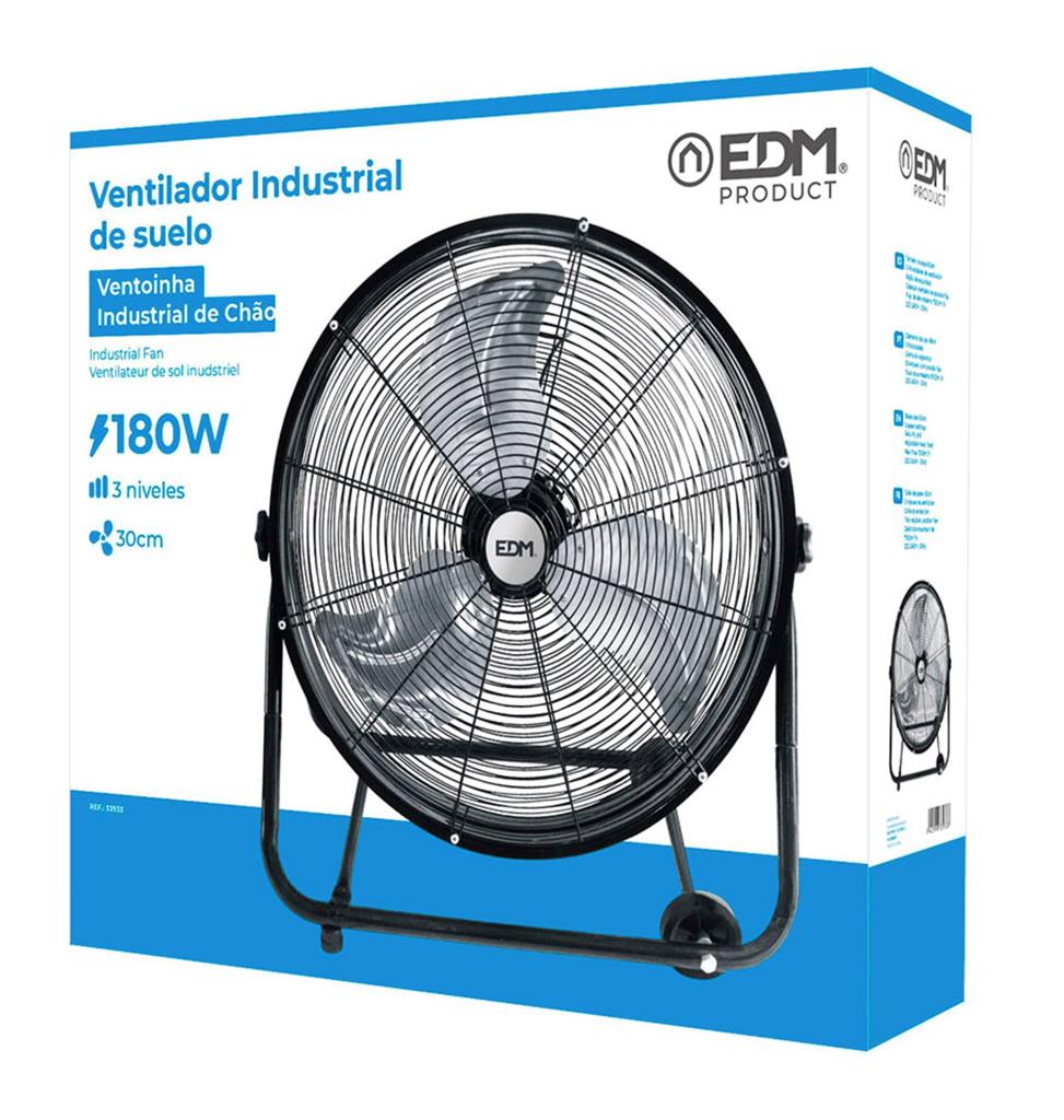 VENTILADOR INDUSTRIAL CON RUEDAS EDM 180W 33933