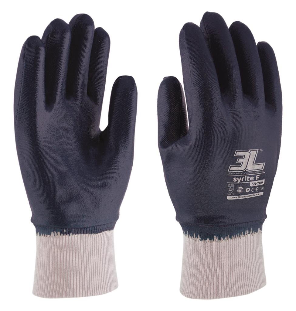 GUANTE 3L SYRITE F SN786 NITRILO AZUL T-9