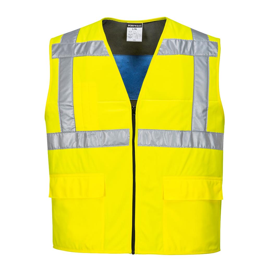 CHALECO PORTWEST REFRESCANTE AMARILLO CV02 T-L/XL