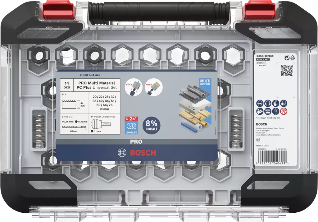 BOSCH SET PRO CORONA MULTIMATERIAL (14Uds)