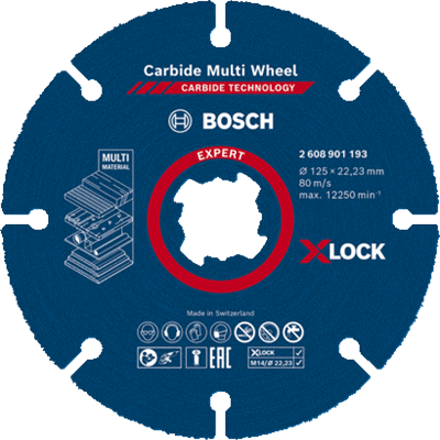 BOSCH DISCO CORTE 125X1 XLOCK UNID. (2.608.619.267