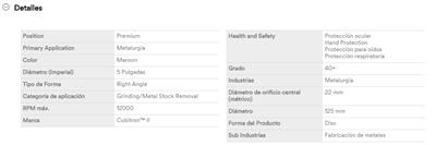 3M DISCO 967A Ø125 G-40 (65054) LAMINAS CONICO