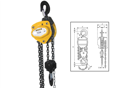 POLIPASTO MANUAL DE CADENA AY-PROF-1000-P(580380)