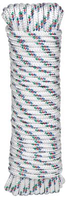 CUERDA POLIP. 4MMX25M BLANCO/TRICOLOR 424307002299
