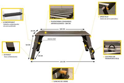 PLATAFORMA ZARGES DELTA STEP 451700 CENTAURE