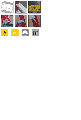 ESCALERA SCAL T-MAX 4 PELDAÑOS FIBRA DE VIDRIO