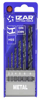 BROCA COBALTO ESTUCHE DIN338 6UDS Ø 2-8MM (30231)