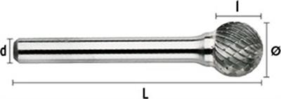 FRESA ESFERICA 3204 Ø12MM d6