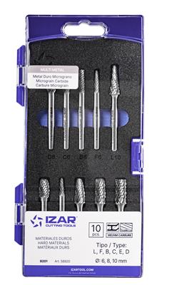 JUEGO FRESAS METAL DURO 8PCS (58922)