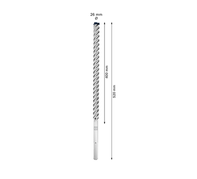 BOSCH 2.608.900.246 BROCA 8X SDS-MAX Ø26X520MM