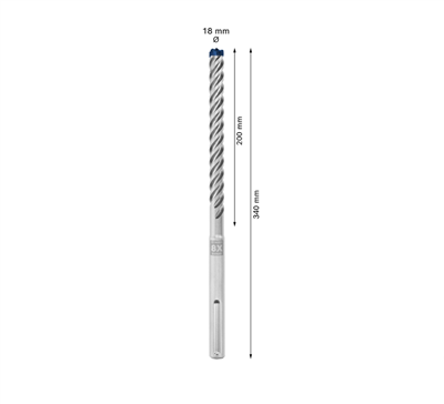 BOSCH 2.608.900.221 BROCA 8X SDS-MAX Ø18X340MM