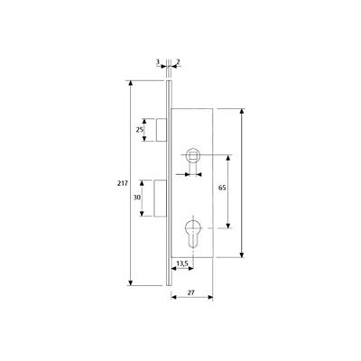 CERRAJA TESA EMBUTIR 2200/15/HZ
