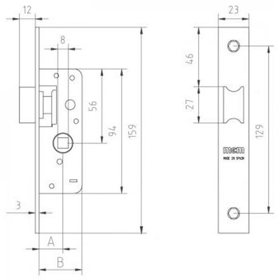 CERRAJA MCM EMBUTIR 1548 21MM