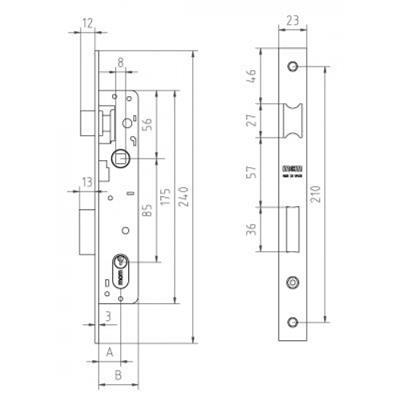 CERRAJA MCM EMBUTIR 1550 21MM