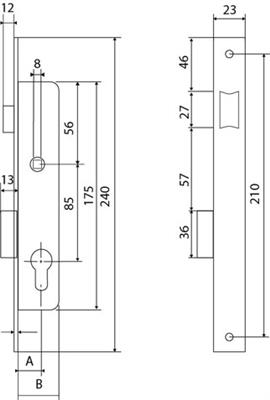 CERRAJA MCM EMBUTIR 1650 21MM