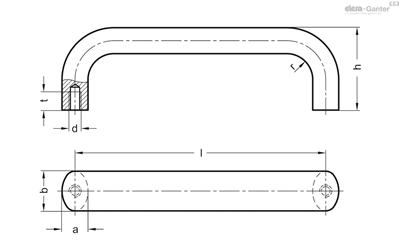 EG ASA EN U PARA GABINETES GN 565-20-112-SW