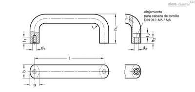 EG ASA ACERO INOXIDABLE GN 565.5-20-128-A-GS