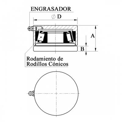 BASE DE RODILLOS 42MM (19042)
