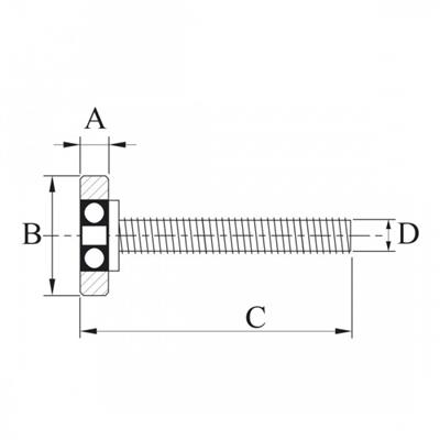 POLEA GUIA 40MM U-50 (9050)