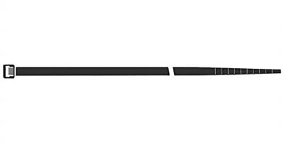 BRIDA NYLON 7,6X250 NEGRA (PQTE)