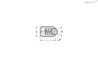 EG POSICIONADOR ESPARRAGO BOLA GN 615-M10-K
