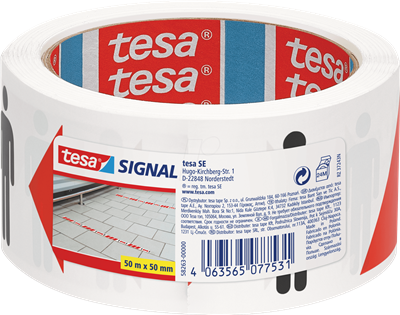 CINTA SEÑALIZACION TESA 58263 1,5M 50MMX50M