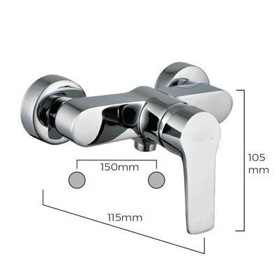 GRIFO MONOMANDO EMPOTRADO DUCHA "ALTEA" (01148)