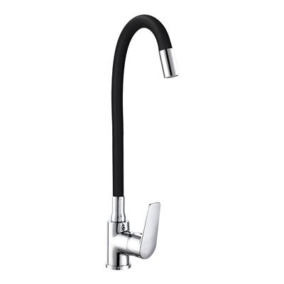 GRIFO COCINA MONOMANDO FLEXIBLE BAIONA NEGRO(01155