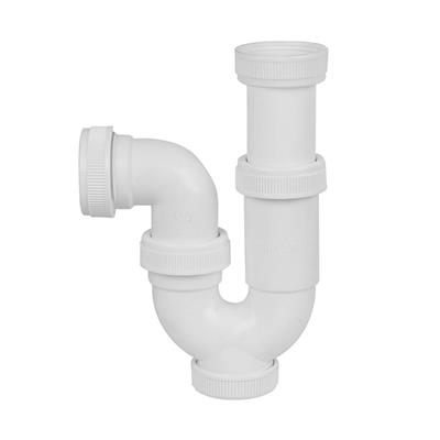 SIFON CURVO EXTENSIBLE 1" 1/2" SIN VALVULA (01592)