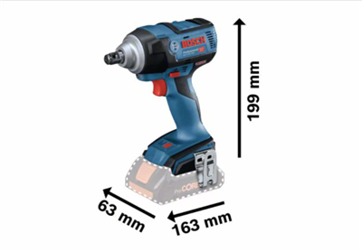 BOSCH LLAVE IMP. GDS 18V-300 S/BAT. 0.601.9D8.200