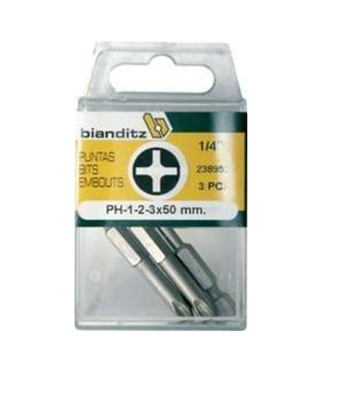 PUNTA 1/4" PH-1-2-3 50MM BLISTER (238952)
