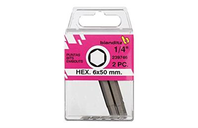 PUNTA 1/4" ALLEN 6X50MM BLISTER (239746)