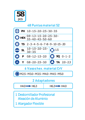 JUEGO PUNTAS PRECISION IZAR 1510 (21335)