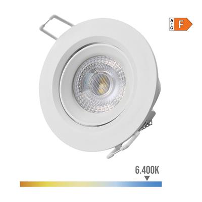 DOWNLIGHT LED EMP. 5W LUZ FRÍA Ø9CM BLANCO (31651)