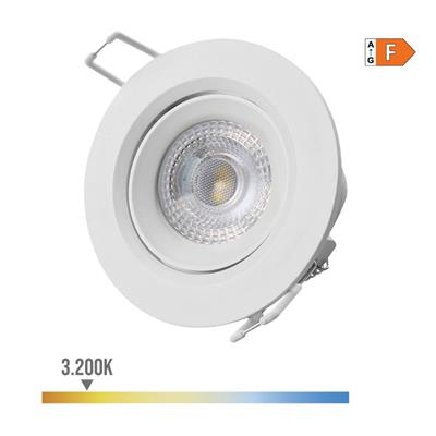 DOWNLIGHT LED EMP.5W LUZ CALIDA Ø9CM BLANCO(31652)