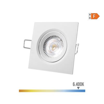 DOWNLIGHT LED EMP. 5W LUZ FRIA 9X9CM BLANCO(31655)