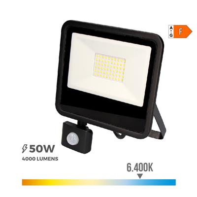 FOCO PROYECTOR LED 50W CON SENSOR LUZ FRIA (70357)