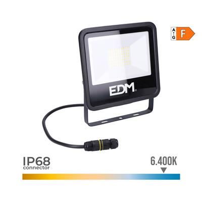 FOCO PROYECTOR LED 50W LUZ FRIA BLACK  (70403)