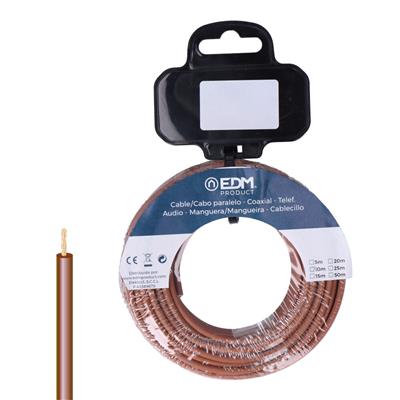 CARRETE CABLE 1,5MM 20M MARRÓN  (28417)