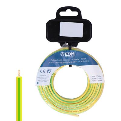 CARRETE CABLE 1,5MM 20M BICOLOR (28418)